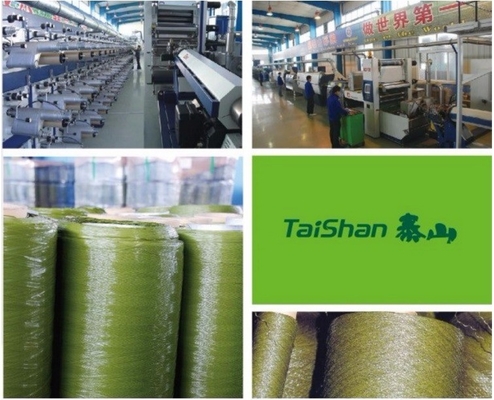 Dtex 12000 "C" σχήμα 40mm Τεχνητό γρασίδι τοπίου 130 ράμματα/Μ ψεύτικο γρασίδι για κήπους