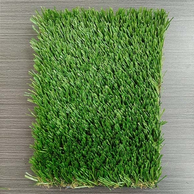 40mm 14600 Dtex Landscaping ψεύτικο τεχνητό πράσινο γκαζόν με τρύπες αποχέτευσης και PU προσκόλληση